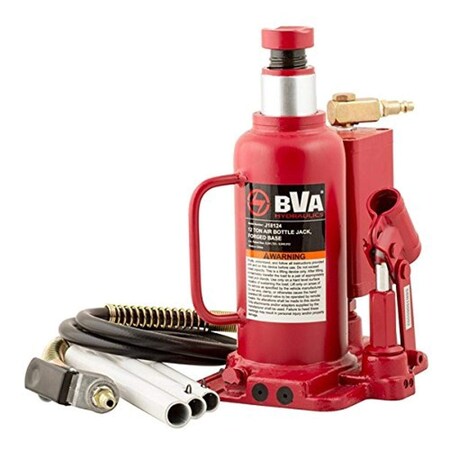Bva Hydraulics 12 Ton AirManual Bottle Jack, J18124 J18124